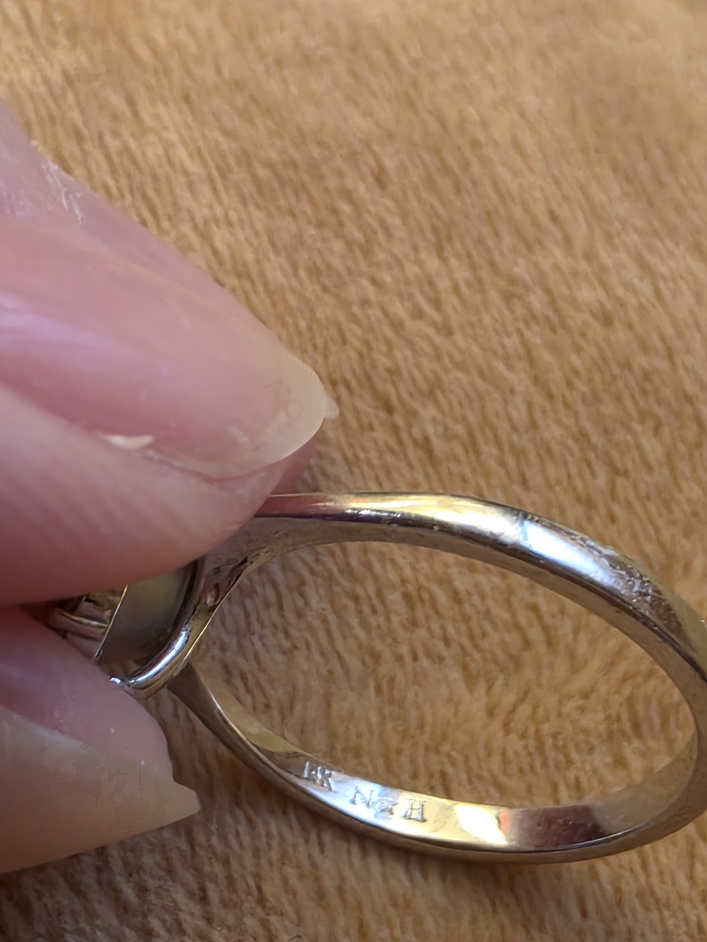 Pearl Factory 14k White Gold Diamond Ring - Picture 5 of 8